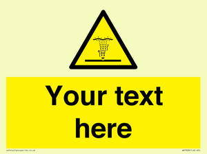 Custom warning geyser water jet